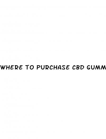 where to purchase cbd gummies