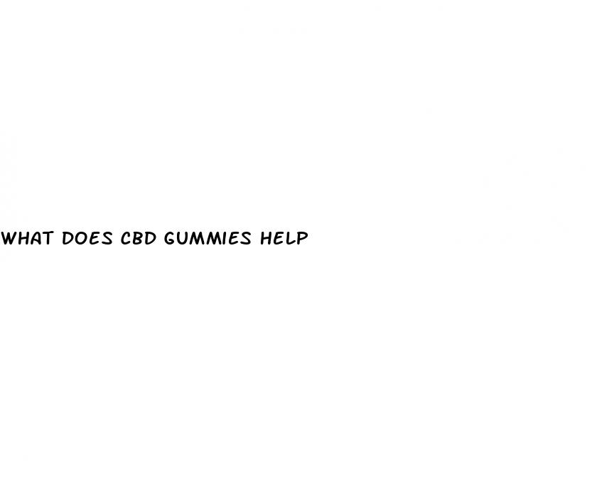 what does cbd gummies help