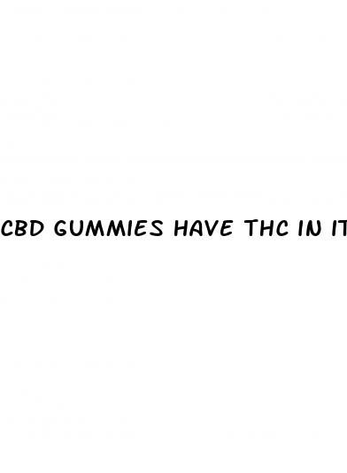 cbd gummies have thc in it