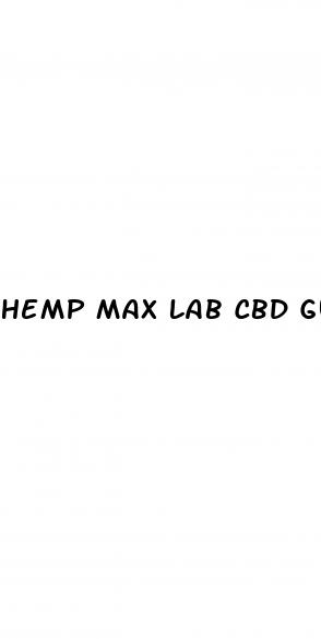 hemp max lab cbd gummies