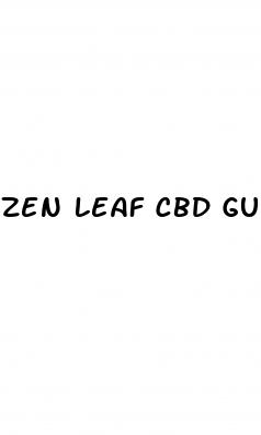 zen leaf cbd gummies blood