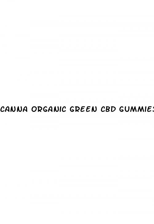 canna organic green cbd gummies 500mg