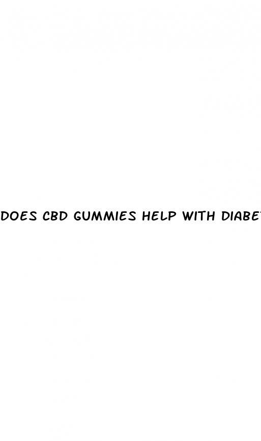 does cbd gummies help with diabetes