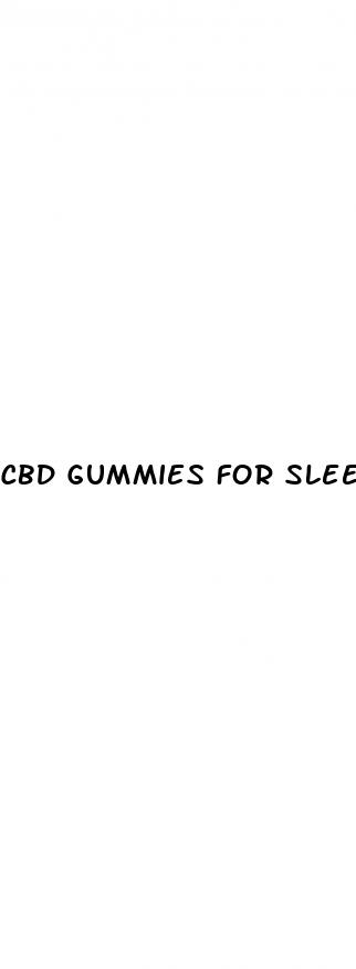 cbd gummies for sleep with no melatonin