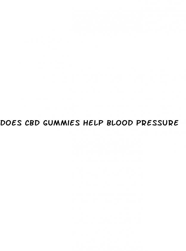 does cbd gummies help blood pressure