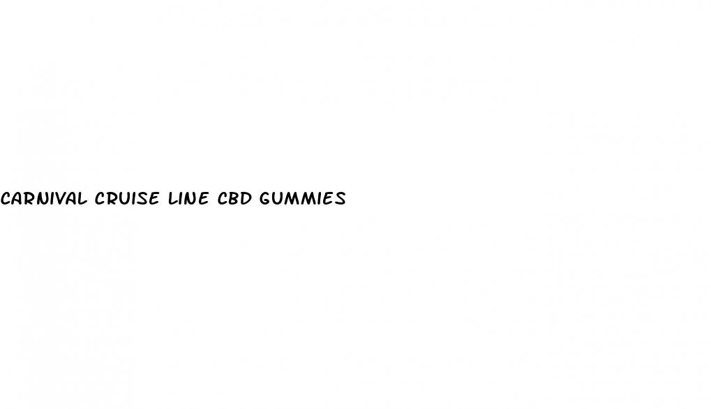 carnival cruise line cbd gummies