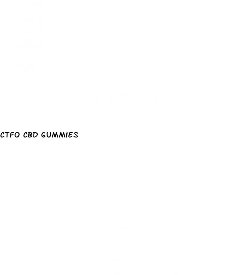 ctfo cbd gummies