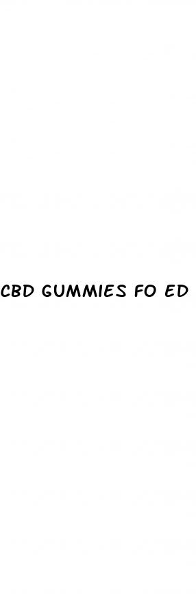 cbd gummies fo ed