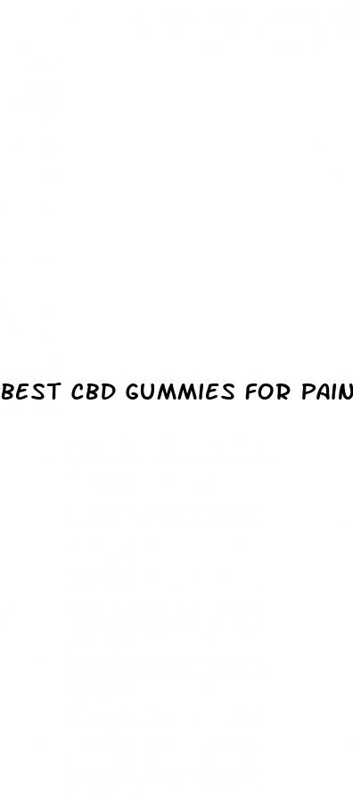 best cbd gummies for pain with thc