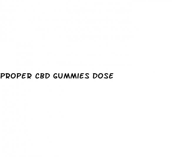 proper cbd gummies dose