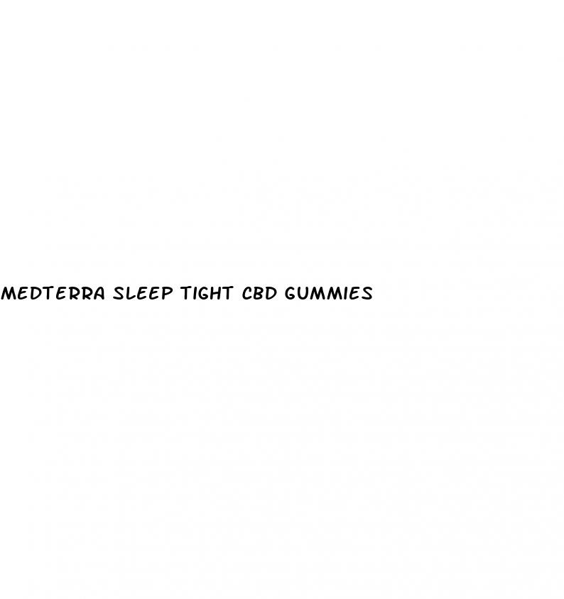 medterra sleep tight cbd gummies