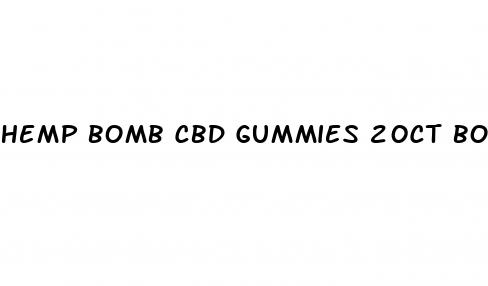 hemp bomb cbd gummies 20ct bottle