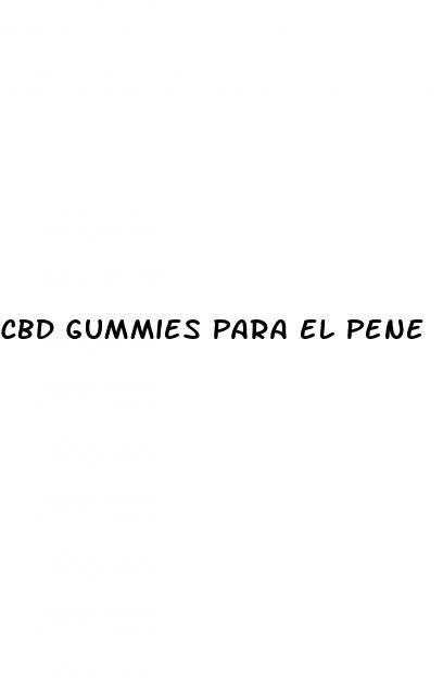 cbd gummies para el pene