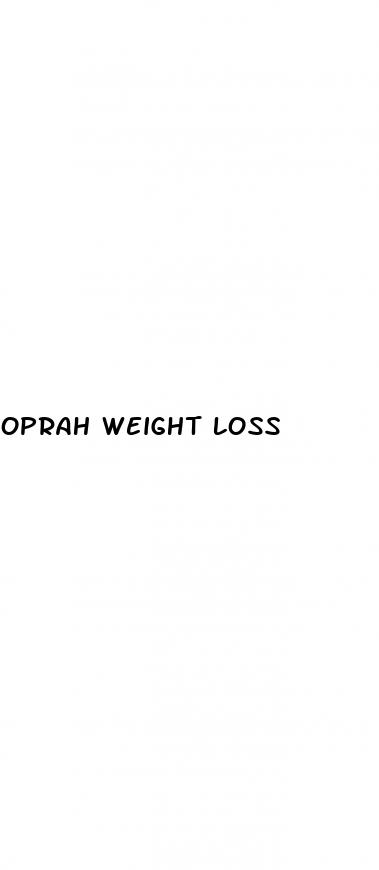 oprah weight loss