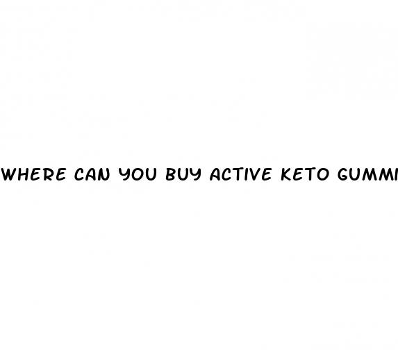 where can you buy active keto gummies