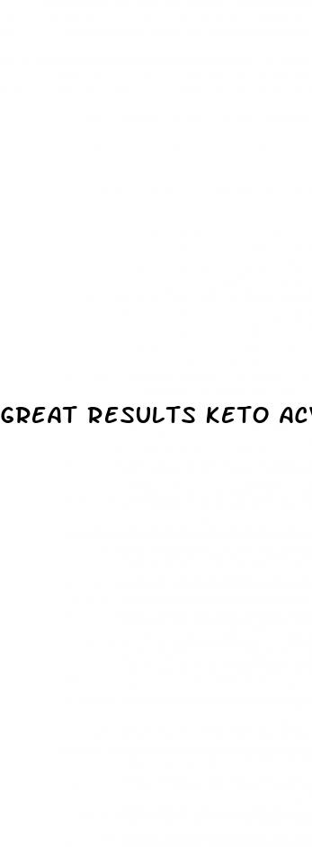 great results keto acv gummies ingredients