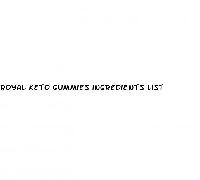 royal keto gummies ingredients list