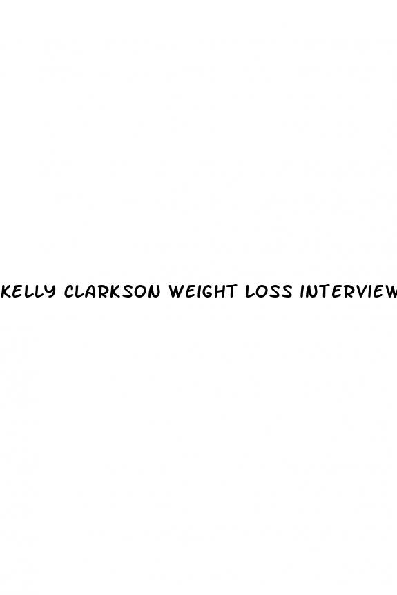 kelly clarkson weight loss interview with hoda kotb