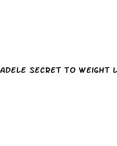 adele secret to weight loss