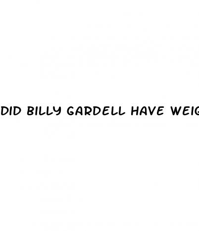 did billy gardell have weight loss surgery