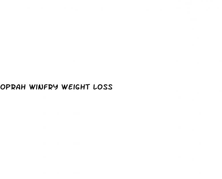 oprah winfry weight loss