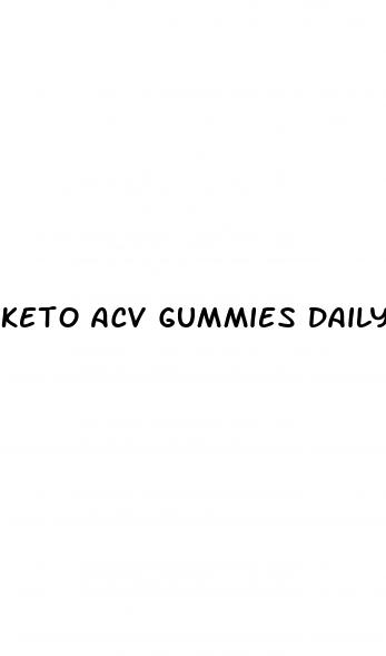 keto acv gummies daily dosage