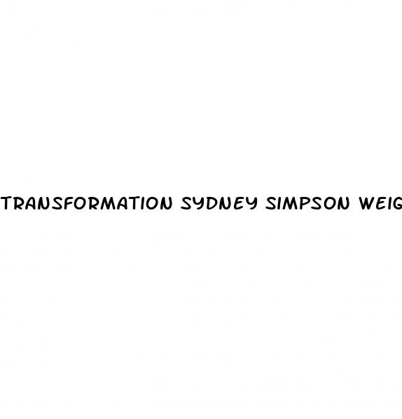 transformation sydney simpson weight loss