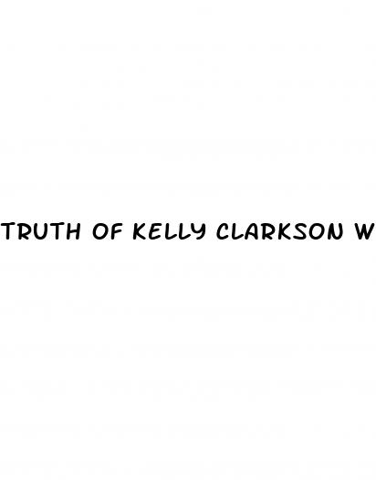 truth of kelly clarkson weight loss