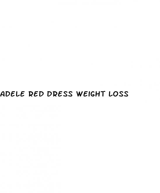 adele red dress weight loss