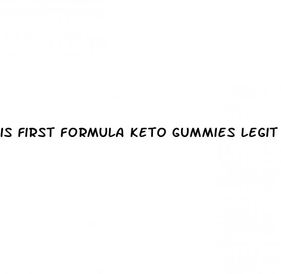 is first formula keto gummies legit