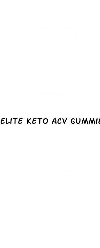 elite keto acv gummies ingredients