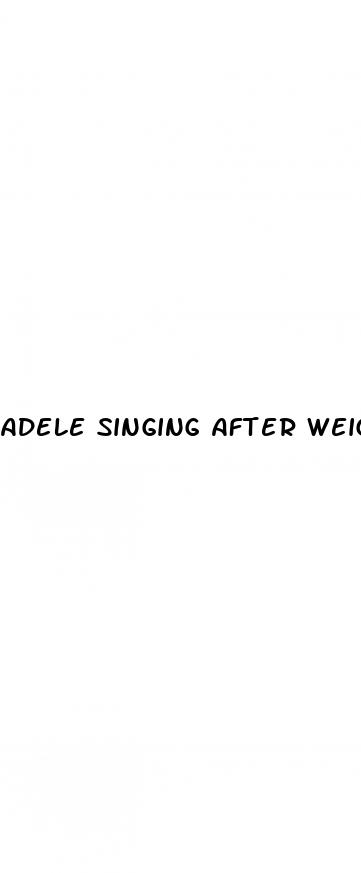 adele singing after weight loss