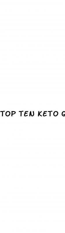 top ten keto gummies