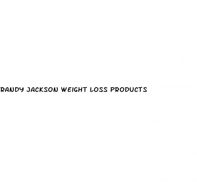 randy jackson weight loss products