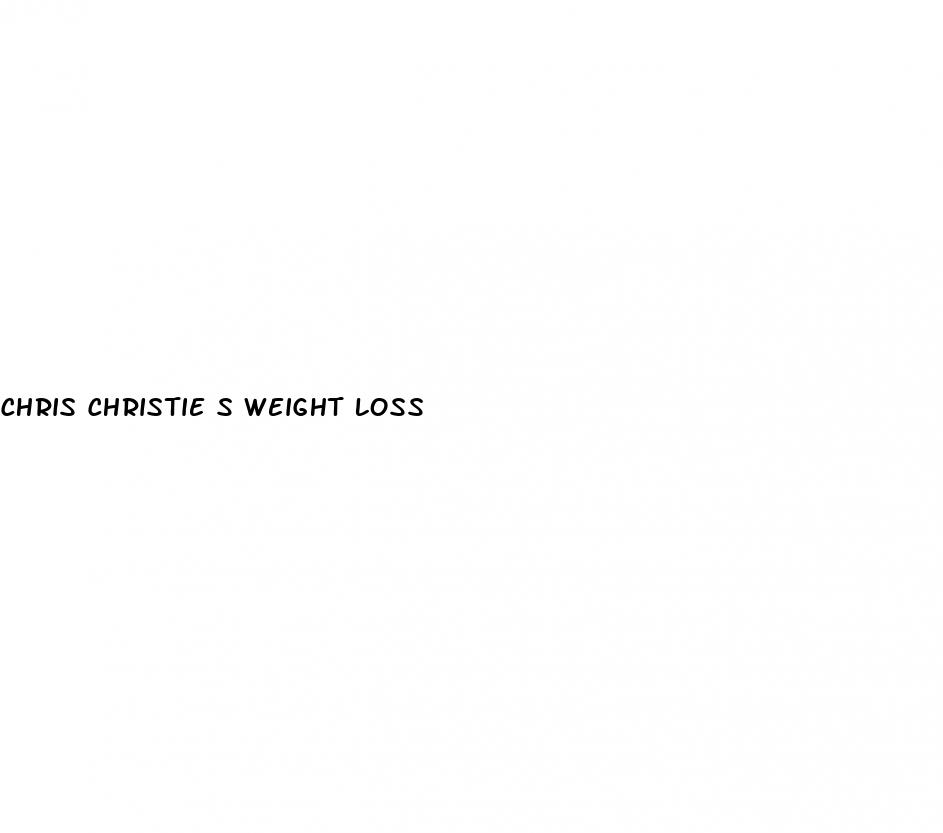 chris christie s weight loss