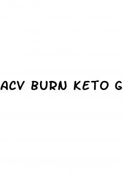 acv burn keto gummies