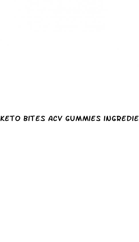 keto bites acv gummies ingredients