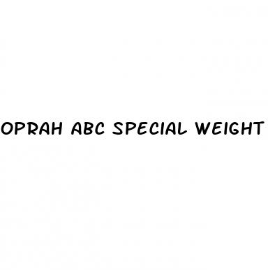 oprah abc special weight loss