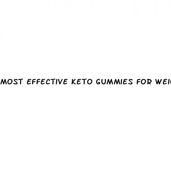 most effective keto gummies for weight loss