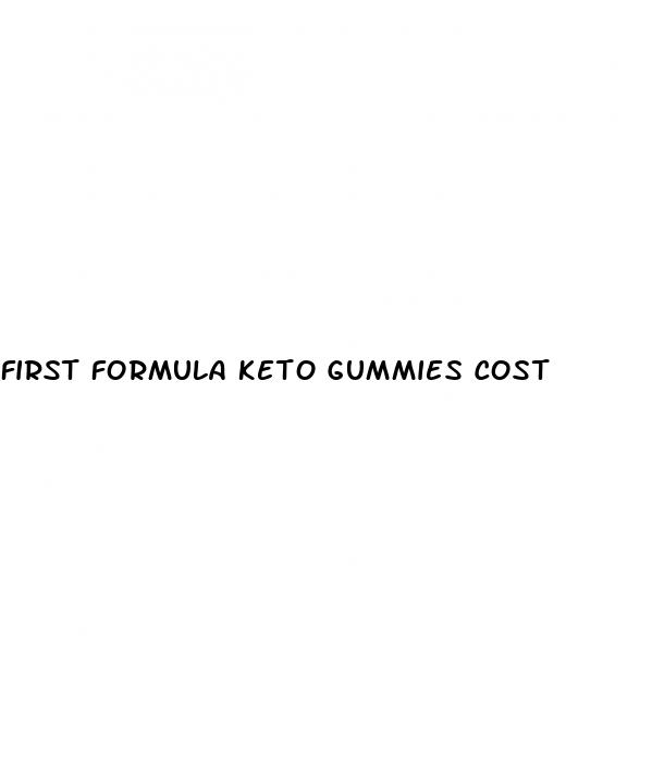 first formula keto gummies cost