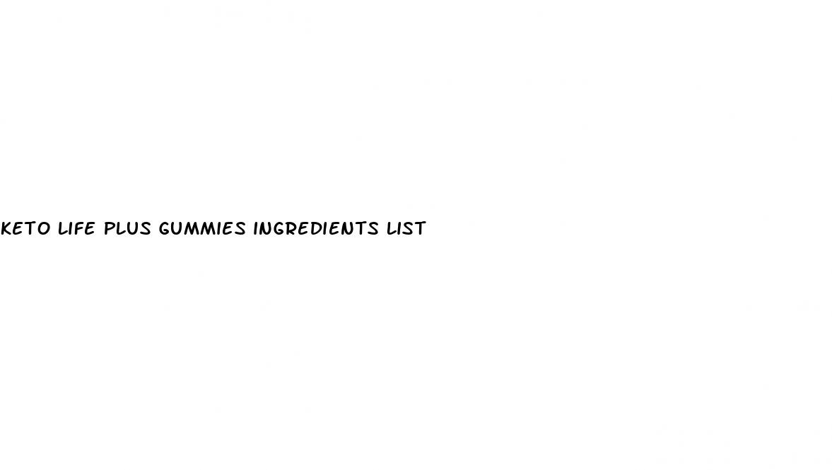 keto life plus gummies ingredients list