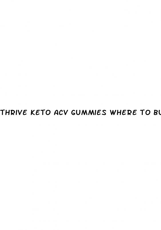 thrive keto acv gummies where to buy