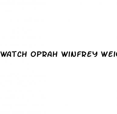 watch oprah winfrey weight loss special