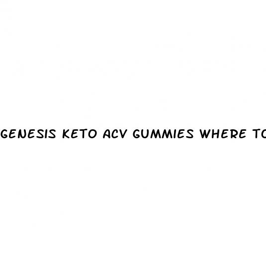 genesis keto acv gummies where to buy