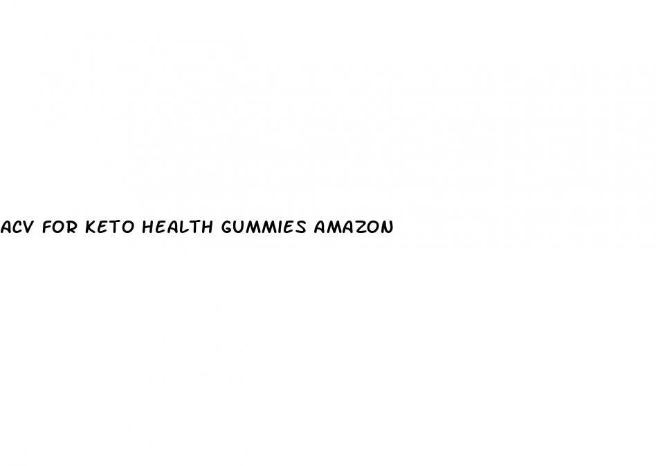 acv for keto health gummies amazon