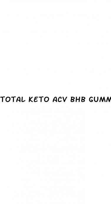 total keto acv bhb gummies