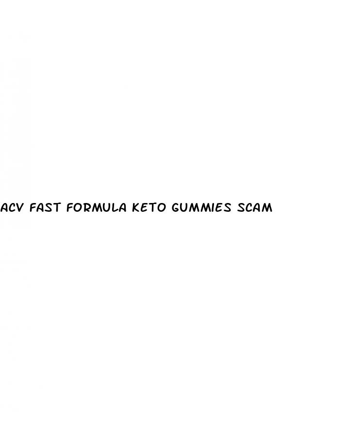 acv fast formula keto gummies scam