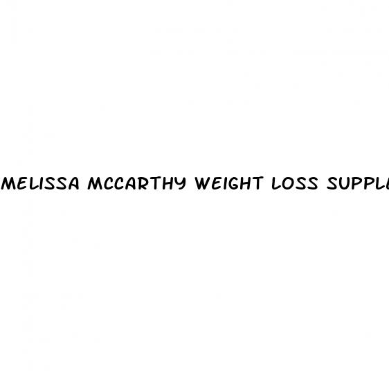 melissa mccarthy weight loss supplements