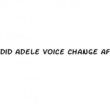 did adele voice change after weight loss