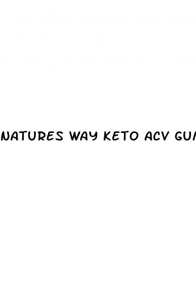 natures way keto acv gummies